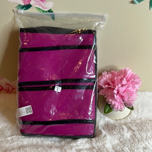 Pink Neoprene Double Strap Sweat Belt. Generic Brand. - Picture 2 of 6